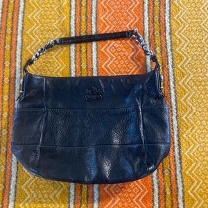 Black coach shoulder purse